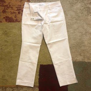7th Avenue Design Studio Signature Fit White Pants